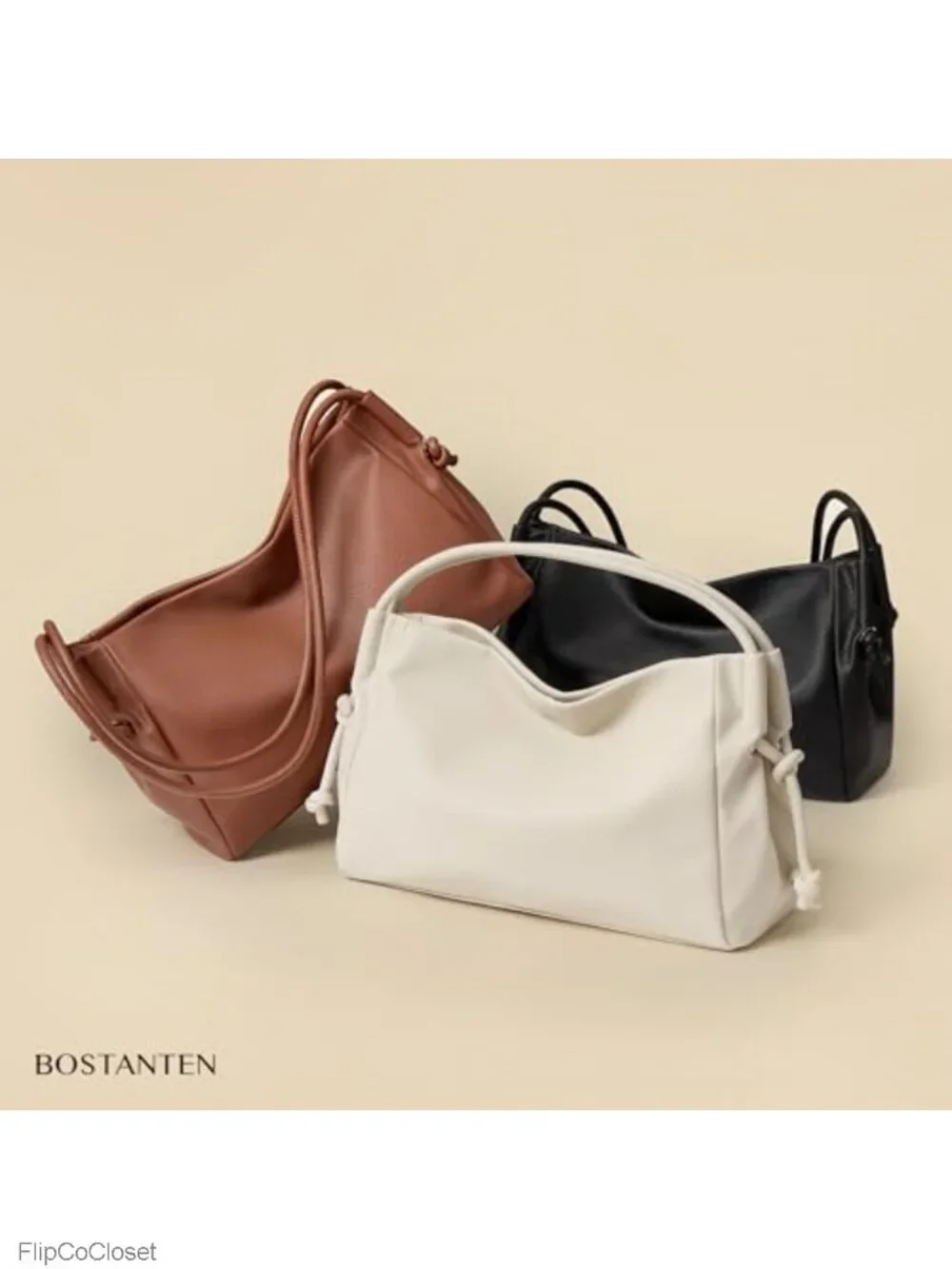 Pebbled Vegan Leather Hobo Shoulder Bag Soft Lightweight Purse